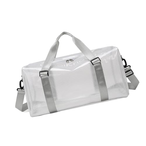 Fluxioxtna Sport PVC Duffle Beutel Wasserdichte Leichte Design Umhängetaschen Für Fitnessreisen Und Tägliche PVC Tasche Mit Großer Kapazität Für Fitnessstudio Und Reisen von Fluxioxtna