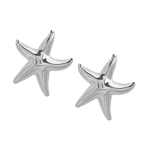 Stilvolle Legierungsstarfische Stollen Ohrringe Leichtes Design Marine Themenbezogene Ohrhörs Accessoires Für Frauen Perfekte Geschenk Trendige Seesternohrringe Für Tägliche Verschleiß von Fluxioxtna