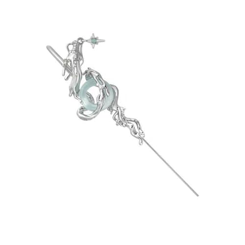 Trendy Dragon Design Chinesische Stile Hohl Geschnitzte Legierungsohrmanschetten Leichte Robuste Ohrringe Für Frauen Party Täglich Verschleiß Legierungsohrringe Für Sensible Ohren von Fluxioxtna