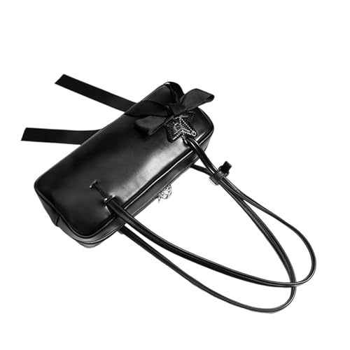 Zeitgenössische Koreanische Frauen Unterarmtasche Mit Bögen Dekoration PU Leder Umhängetasche Casual Satchel Handtasche Für Frauen Stilvolle Tägliche Verwendung Von Umhängetaschen von Fluxioxtna