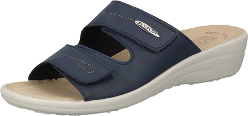 Fly Flot Clogs, Pantoletten D.Klettpant. in blau, Größe 40.0, von Fly Flot
