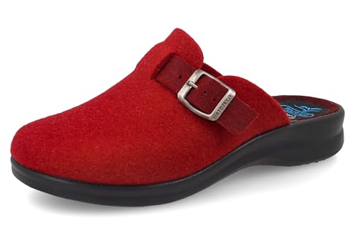 Fly Flot Damen Pantofole Donna In Pet Riciclato Con Fibbia Regolabile E Scritta, Sottopiede In Panno Schiebe-Sandalen, Rand, 41 EU von Fly Flot