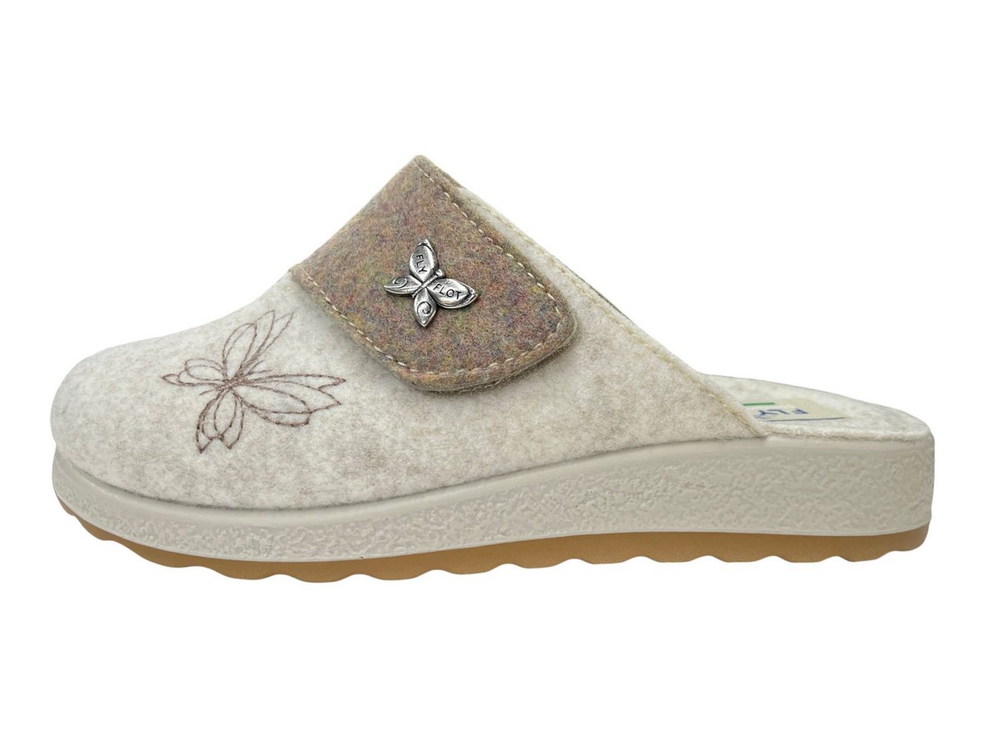 Fly Flot FLY FLOT Damen Pantoffel 320249-08 beige Hausschuh von Fly Flot
