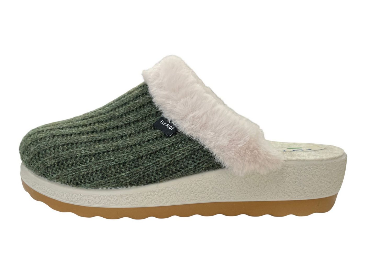 Fly Flot FLY FLOT Damen Pantoffel 330039-07 dark green Hausschuh von Fly Flot