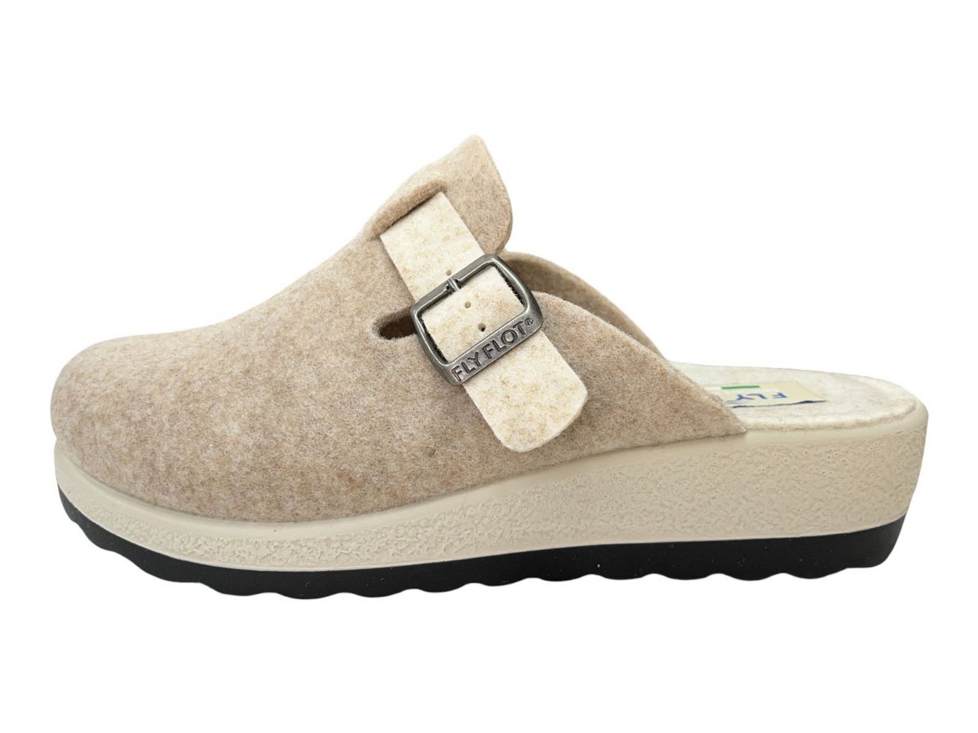 Fly Flot FLY FLOT Damen Pantoffel 330056-02 dark beige Hausschuh von Fly Flot