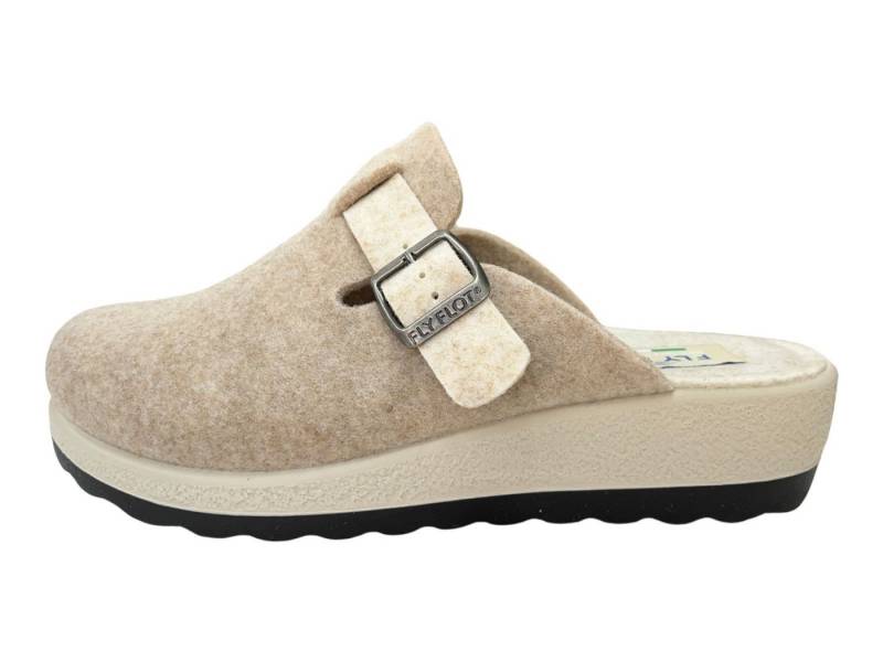 Fly Flot FLY FLOT Damen Pantoffel 330056-02 dark beige Hausschuh von Fly Flot