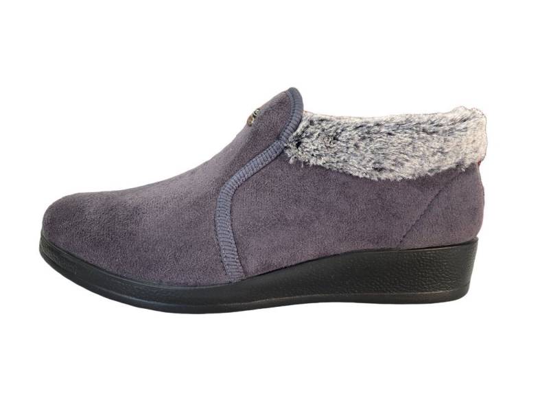 Fly Flot Fly Flot Damen Hausschuh 864009 ANTRACITE grau Hausschuh von Fly Flot