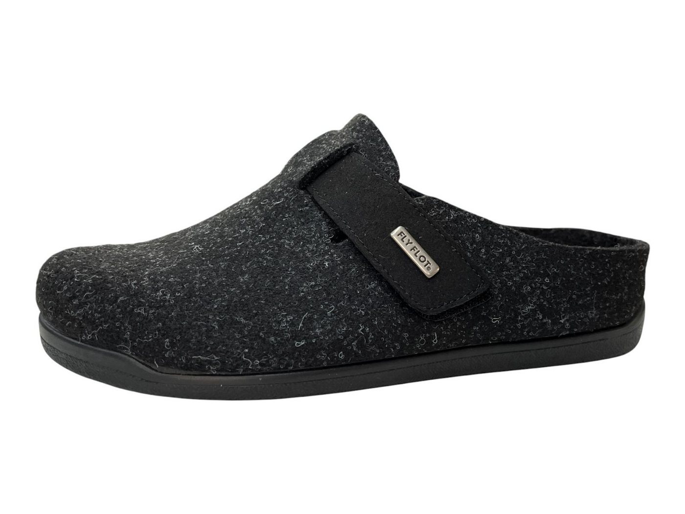 Fly Flot Fly Flot Herren Filz Pantoffel 220065-01 schwarz Hausschuh von Fly Flot