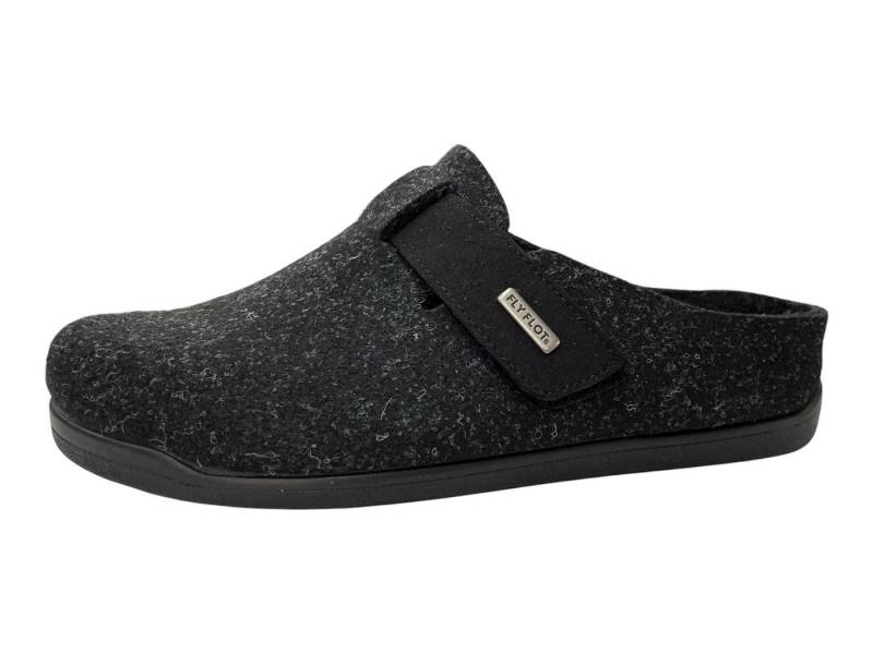 Fly Flot Fly Flot Herren Filz Pantoffel 220065-01 schwarz Hausschuh von Fly Flot