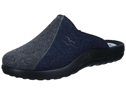 Fly Flot Hausschuhe H.Pantoffel in anthrazit/blau, Größe 46.0, Fly Flot Hausschuhe H.Pantoffel in anthrazit/blau, Größe 46.0, von Fly Flot