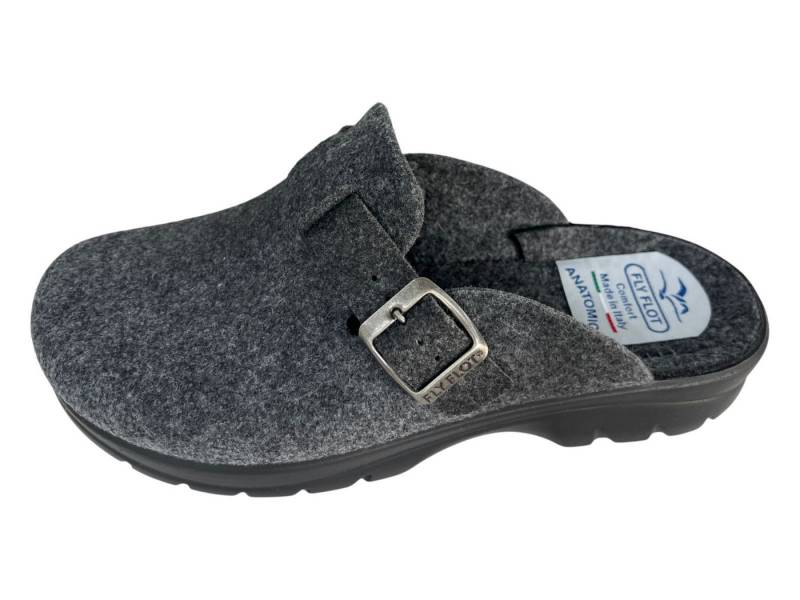 Fly Flot Herren FLY FLOT Filz Pantoffel 220087-09 anthracite Hausschuh von Fly Flot