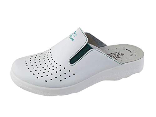 Fly Flot Herren Hausschuhe Weiß Bianco, Weiß - blau - Größe: 41.5 von Fly Flot