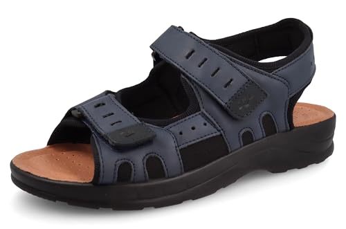 Fly Flot Herren Sandalo Sportivo Uomo In Microfibra Elasticizzata Con Strappo E Cinturino Regolabile, Sottopiede Imbottito In Pelle Sandale, blau, 42 EU von Fly Flot