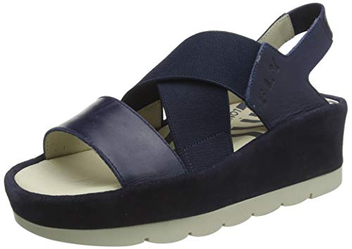 Fly London Damen Bime169fly Sandalen, Blau (Blue/Navy 003), 40 EU von FLY London