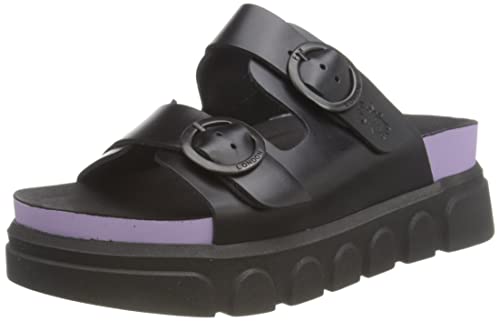 Fly London Damen Cide946fly Sandale, Schwarz/Violett, 36 EU von FLY London