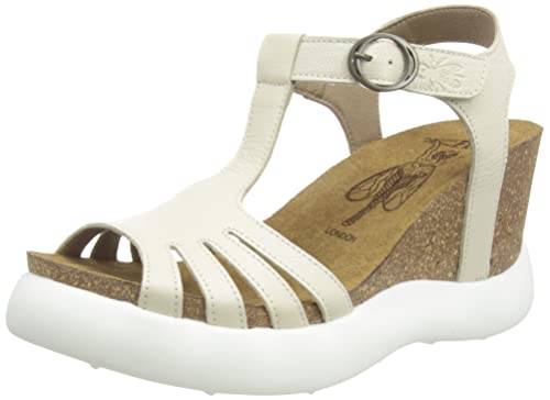 Fly London Women's GAIT959FLY Sandal, Weiß (Offwhite), 39 EU von FLY London