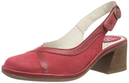 Fly London Damen Levo375fly Sandale mit Absatz, Rot-Lipstick Red, 41 EU von FLY London