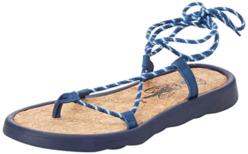 Fly London Damen Tace874fly Flache Sandale, blau, 35 EU Fly London Damen Tace874fly Flache Sandale, blau, 35 EU von FLY London