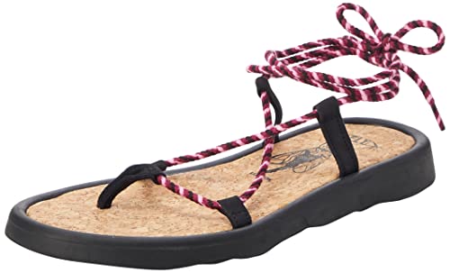 Fly London TACE874FLY Flache Damensandalen, Negro Morado, 36 EU von FLY London