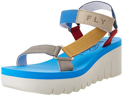 Fly London Damen Yefa726fly Sandale, Azurblau, 42 EU von FLY London