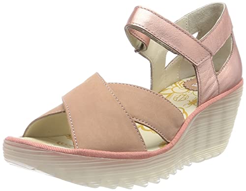 Fly London Damen Yent365fly Sandale, Pink Blush Gold, 40 EU von FLY London