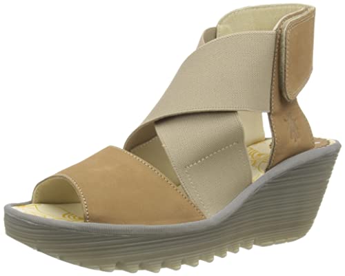 Fly London Damen Yuba385fly Sandale, Sand, 39 EU von FLY London