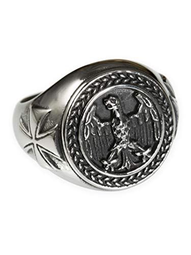 Fly Style Bundeswehr Soldaten Ring aus Edelstahl für Herren, Ring Grösse:21.0 mm von Fly Style