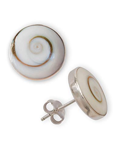 Fly Style Damen Shiva-Auge Ohrstecker Ohrringe echt Silber 925 (6mm - 10mm) earsi057_shiva, Grösse:8 mm von Fly Style