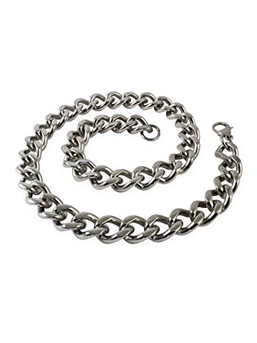 Fly Style 15mm Panzerkette oder Panzerarmband aus 316L Edelstahl - Halskette oder Armband Herren Silber poliert, Längen:ca. 21.0 cm von Fly Style