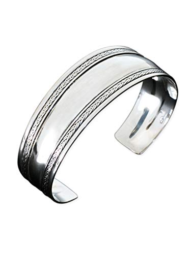 Fly Style Armreif aus 925 Sterling Silber - Handgeschmiedet Silber-Schmuck im keltischen Design, Modelle:Modell A von Fly Style