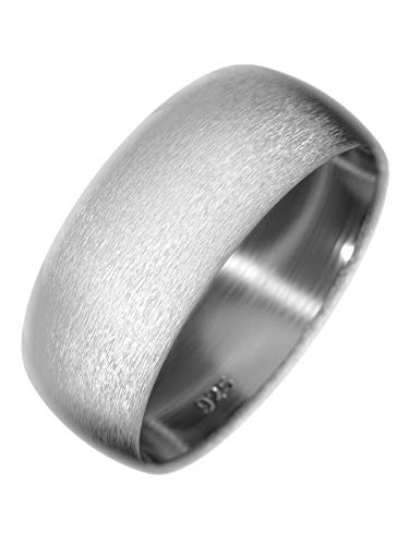 Fly Style Bandring für Damen und Herren aus 925 Sterling Silber | 4-10 mm breit | matt oder poliert, Ring Grösse:17.2 mm, Oberfläche:8mm Matt Fly Style Bandring für Damen und Herren aus 925 Sterling Silber | 4-10 mm breit | matt oder poliert, Ring Grösse:17.2 mm, Oberfläche:8mm Matt von Fly Style