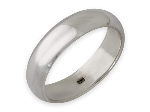 Fly Style Bandring für Damen und Herren aus 925 Sterling Silber | 4-10 mm breit | matt oder poliert, Ring Grösse:20.3 mm, Oberfläche:6mm Poliert Fly Style Bandring für Damen und Herren aus 925 Sterling Silber | 4-10 mm breit | matt oder poliert, Ring Grösse:20.3 mm, Oberfläche:6mm Poliert von Fly Style