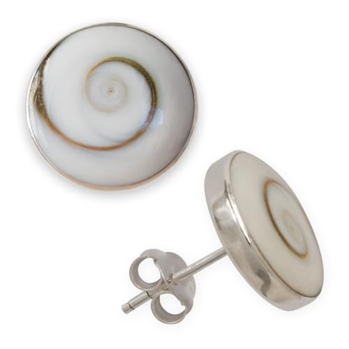 Fly Style Damen Shiva-Auge Ohrstecker Ohrringe echt Silber 925 (6mm - 10mm) earsi057_shiva, Grösse:12 mm von Fly Style