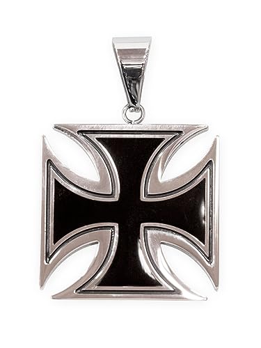 Fly Style Eisernes Kreuz Anhänger - Kettenanhänger aus 316L Edelstahl - Herren Schmuck, Grösse:30 mm von Fly Style