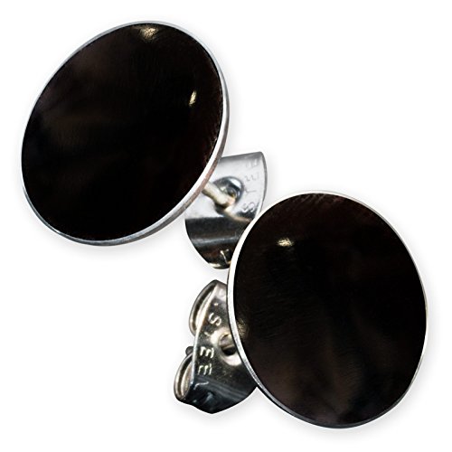 Fly Style - Ohrstecker mit Perlmutt, Shiva Auge oder Korallen-Optik - Handarbeit, Grösse:10 mm, Modelle:Modell D von Fly Style