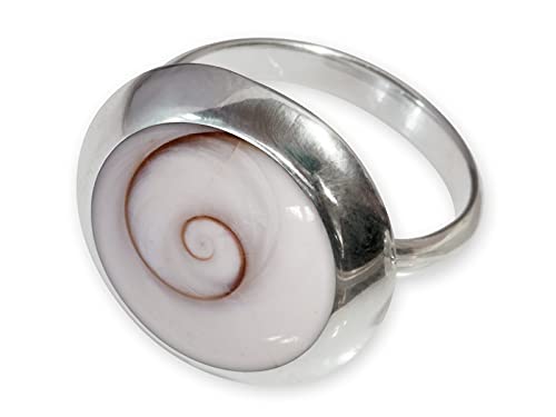Fly Style Damen Ring aus 925 Silber - offener Ring mit Muschel oder Stein Inlays von Fly Style