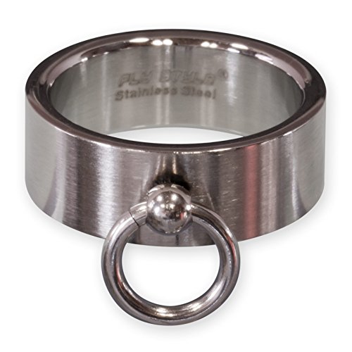 Fly Style 'Ring der O' aus Edelstahl - Slave Ring - Finger-Ring Damen Herren Schmuck, Ring Grösse:19.5 mm, Oberfläche:Matt von Fly Style