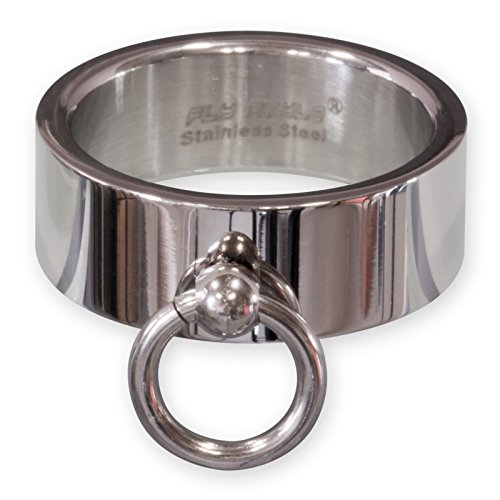 Fly Style 'Ring der O' aus Edelstahl - Slave Ring - Finger-Ring Damen Herren Schmuck, Ring Grösse:22.9 mm, Oberfläche:Matt von Fly Style