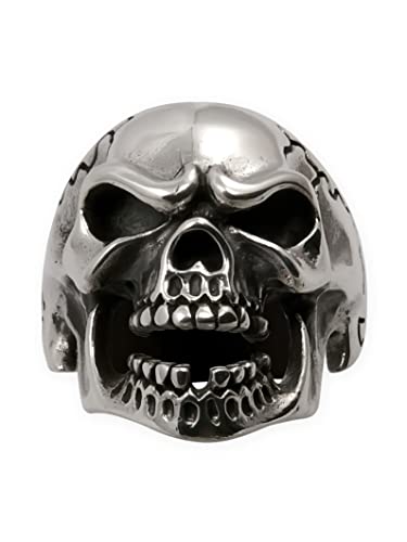 Fly Style Totenkopf Ring - Edelstahl Herren Ring - Skull Totenkopf Schmuck, Grösse:18.1 mm von Fly Style