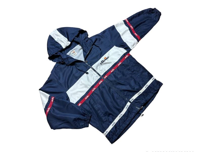 Vintage 90Er Jahre Ellesse Windbreaker Trainingsjacke Größe M von Fly90s