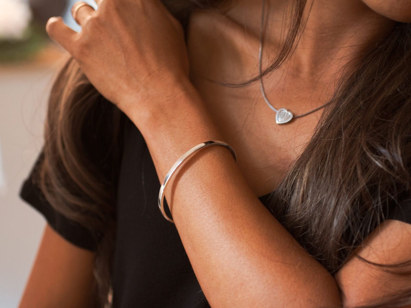 925 Silber Armreif Klassisch Damen Herren Armspange Armband Silberschmuck von FlyStyleShop