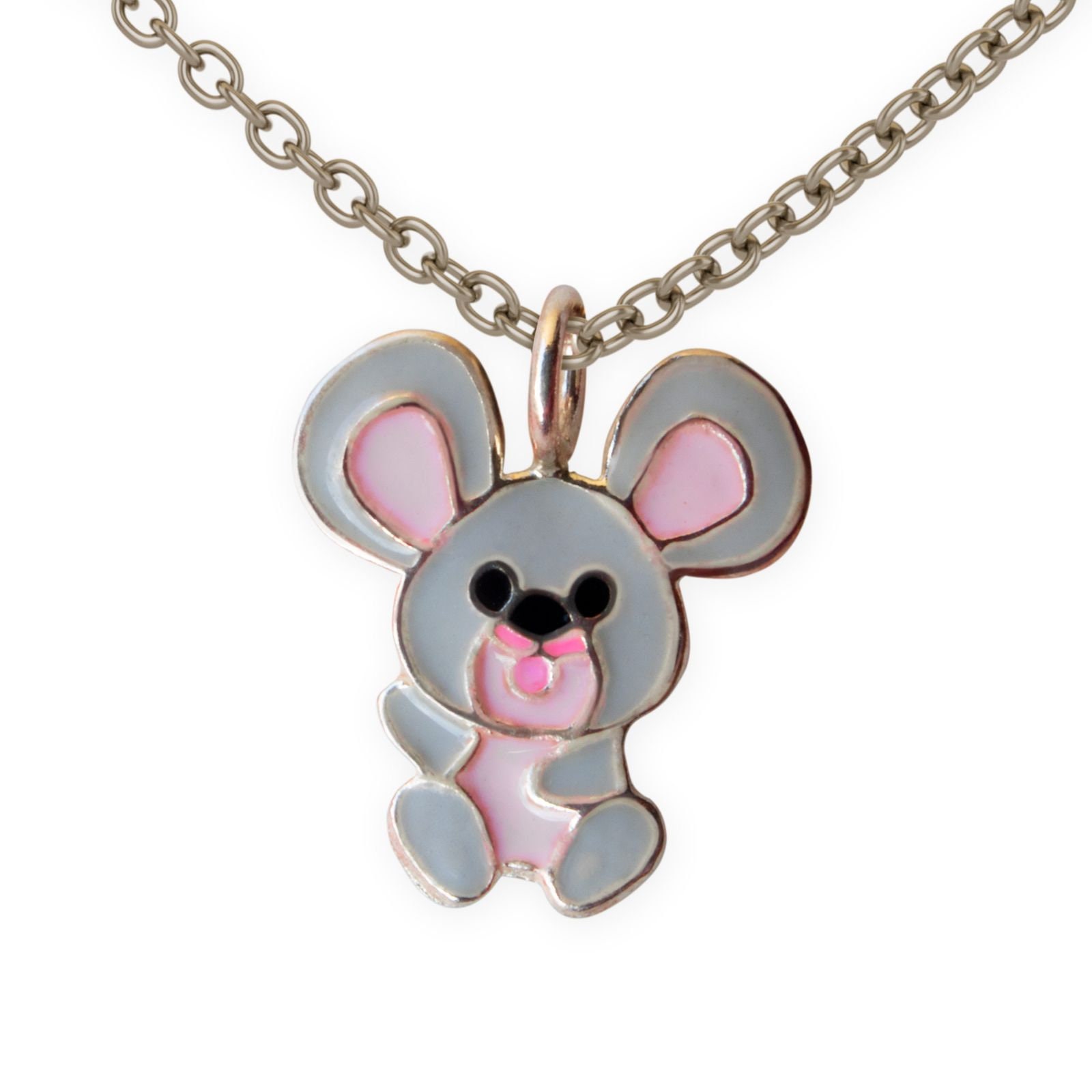 925 Silber Kette Mit Maus Anhänger Für Mädchen Mouse Halskette von FlyStyleShop