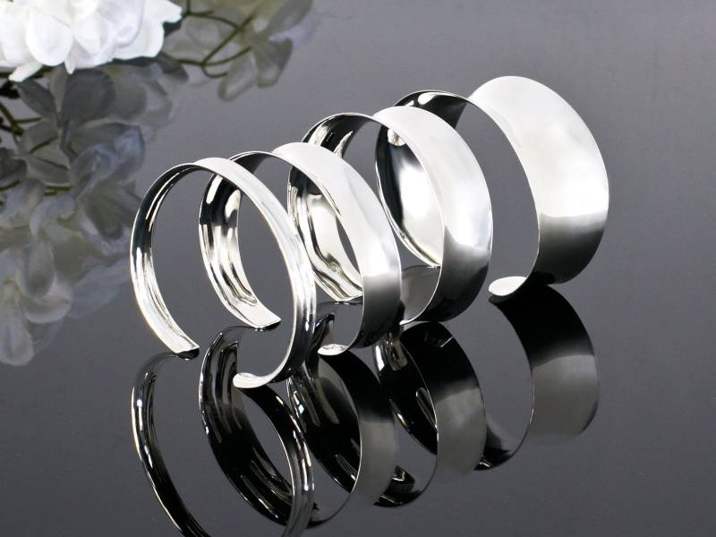 925 Sterling Silber Armreif - Offen Und Verstellbar Armspange von FlyStyleShop