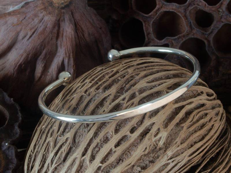 925 Sterling Silber Herren-Damen-Armreif Armband Wikinger Silberschmuck Schlicht von FlyStyleShop