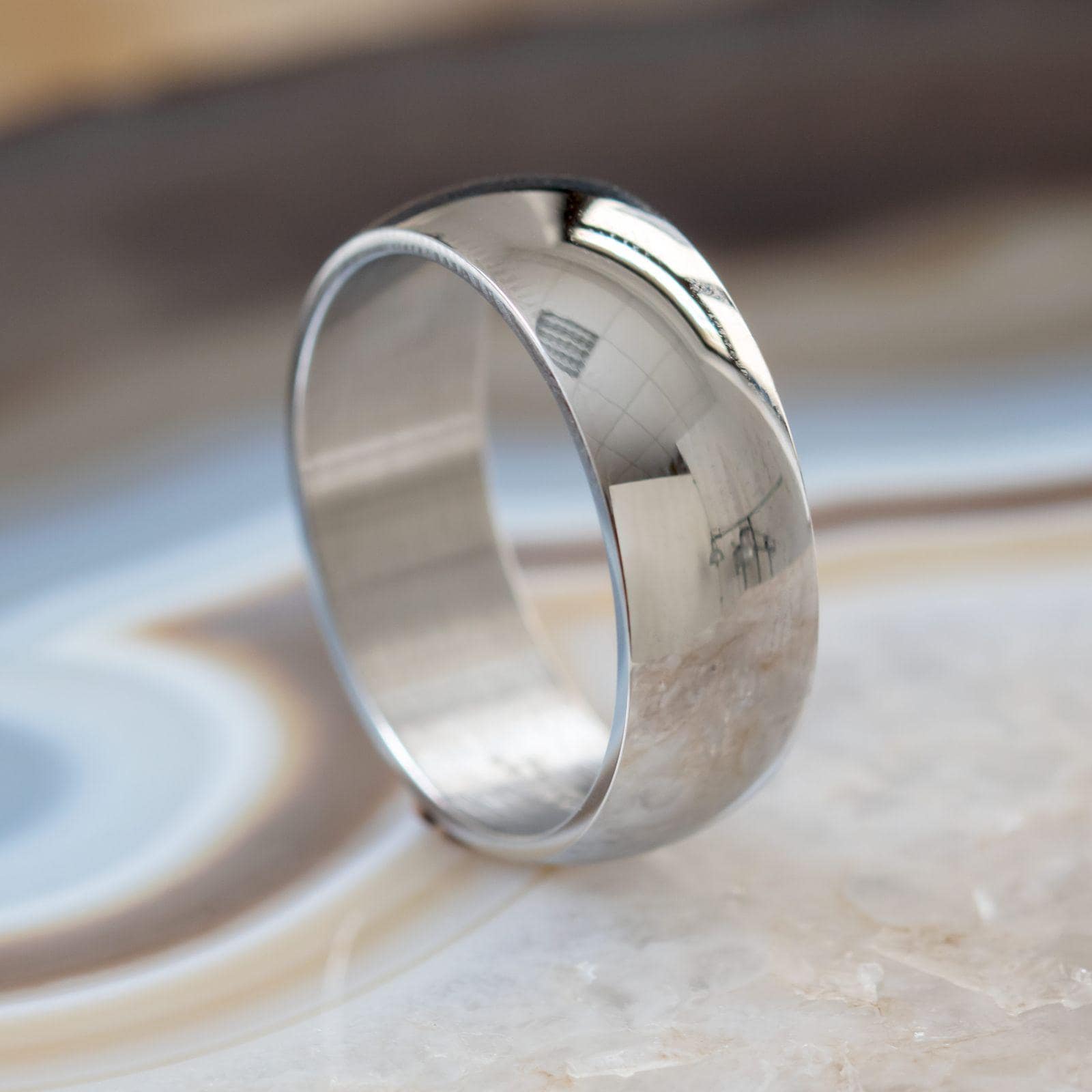 Band Ring Edelstahl Damenring Herrenring Daumenring Partnerringe Edelstahlring von FlyStyleShop