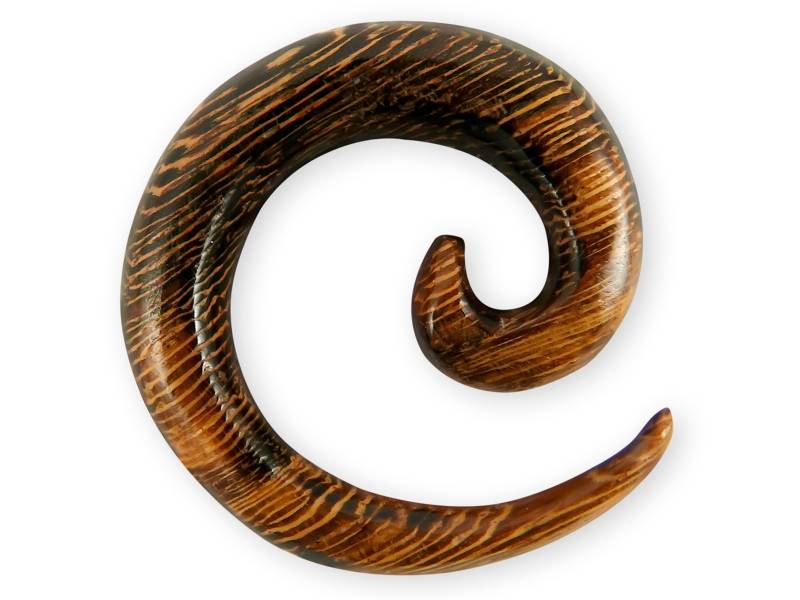 Dehnspirale Parasit Holz Schnecke Dehnungssichel Piercing Expander Taper Schmuck von FlyStyleShop