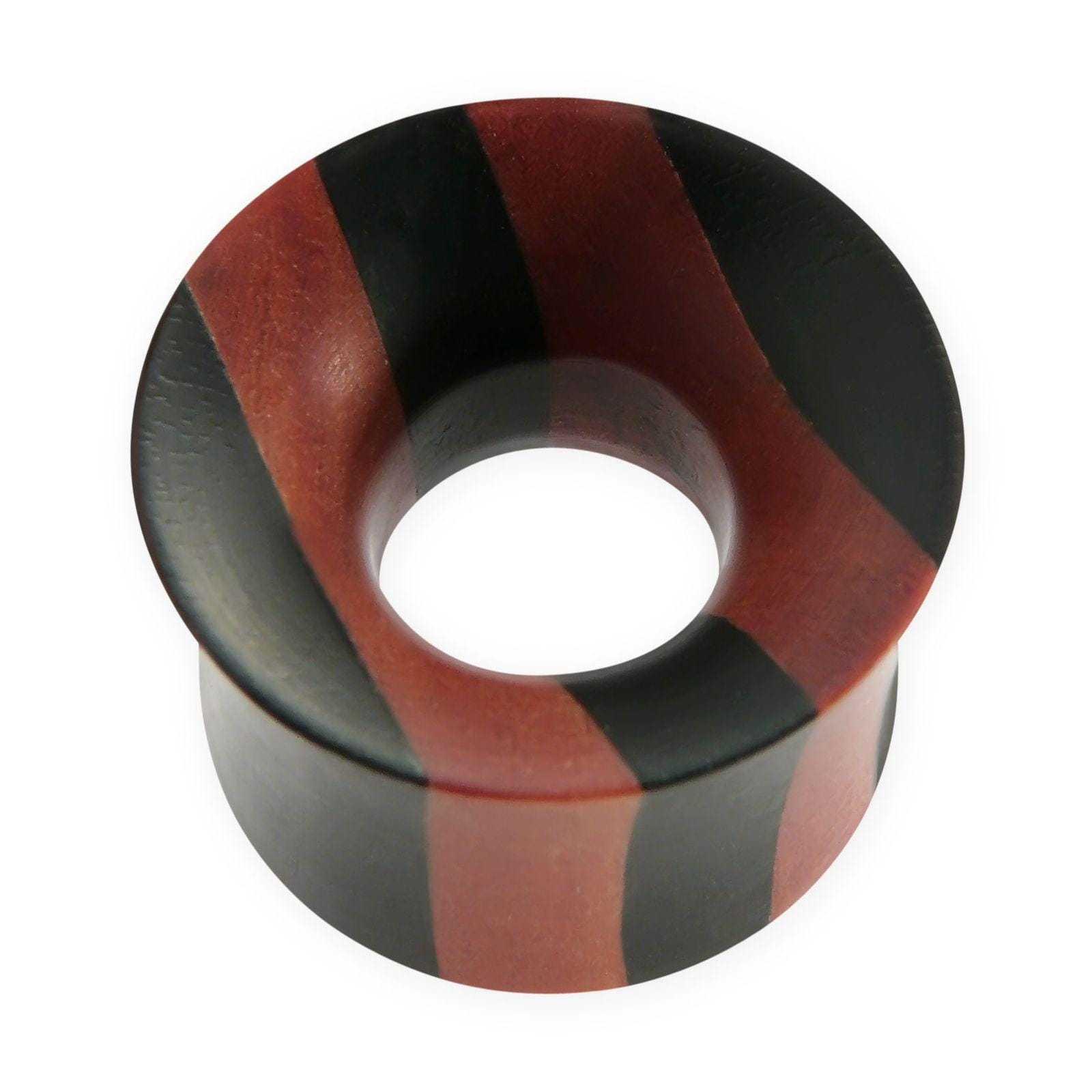Ebenholz Plugs Zweifarbig, Ohr Plug Double Flare, Flesh Tunnels Aus Holz von FlyStyleShop