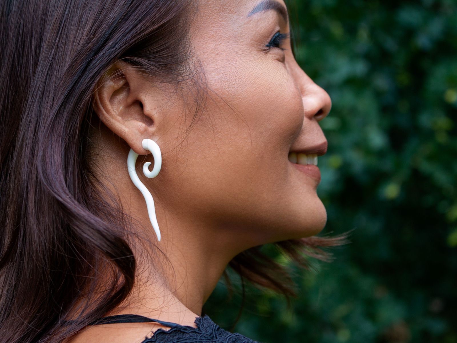 Fake Piercing Spiralen Ohrring Horn Plugs Ohr Expander von FlyStyleShop