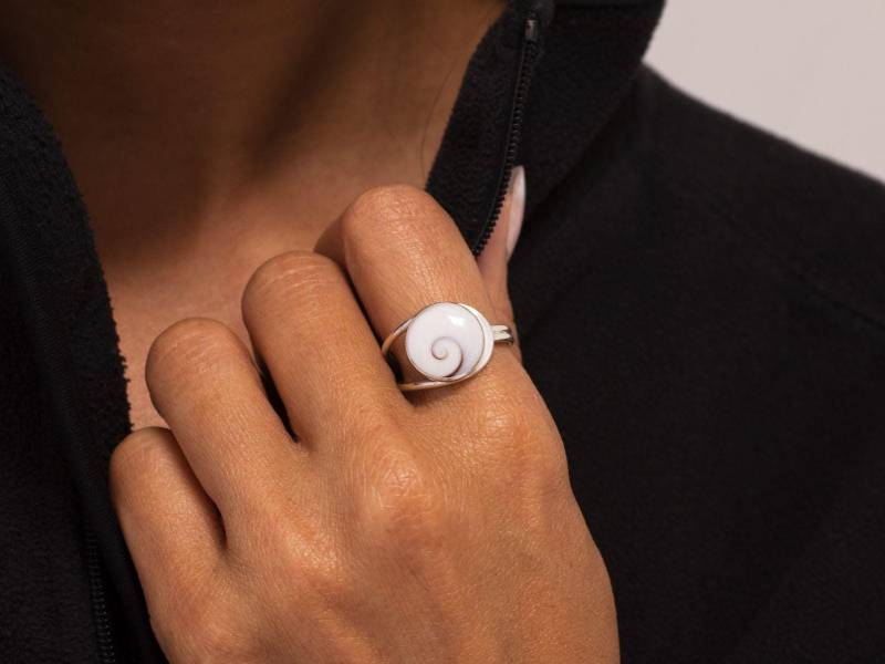 Fly Style Damen Finger-Ring Shiva-Auge Silber 925 Spirale Risi026_Shivaauge von FlyStyleShop