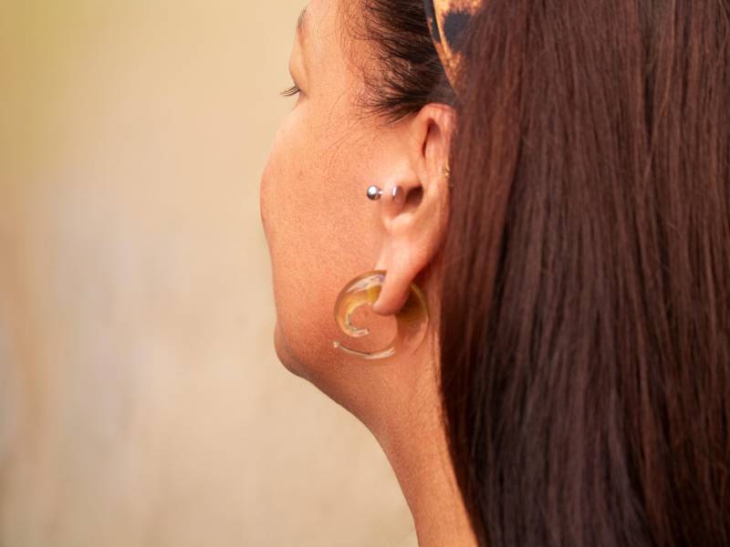 Gelb Glas Dehnungssichel Dehnschnecke Dehnspirale Dehnungsschnecke Ohr Expander von FlyStyleShop